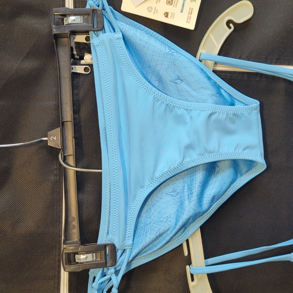 Volcom Simply Solid Bikini Set Coastal Blue - Picture 4 of 8